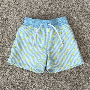 Floatimini baby boys toddler boys blue swim trunks board shorts size 18 months